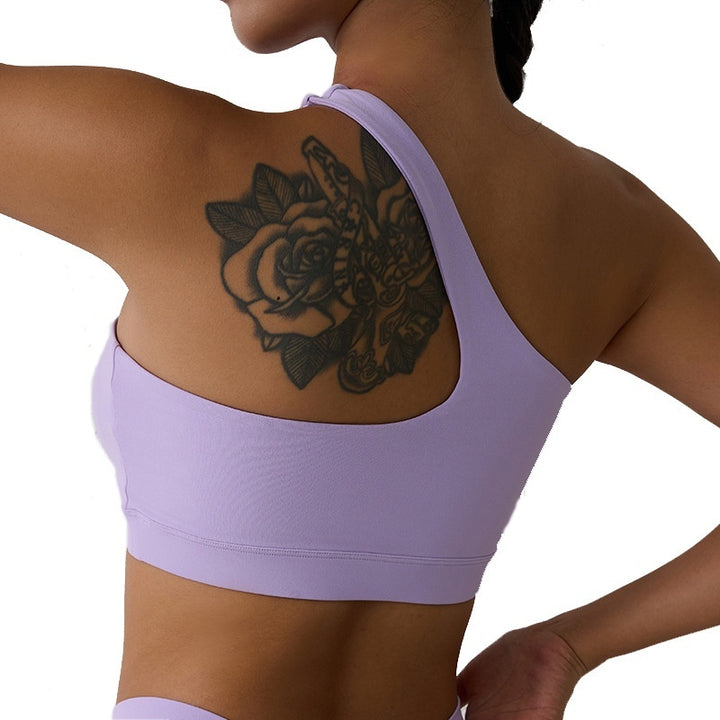 Sexy Women's Sports One Shoulder Bra